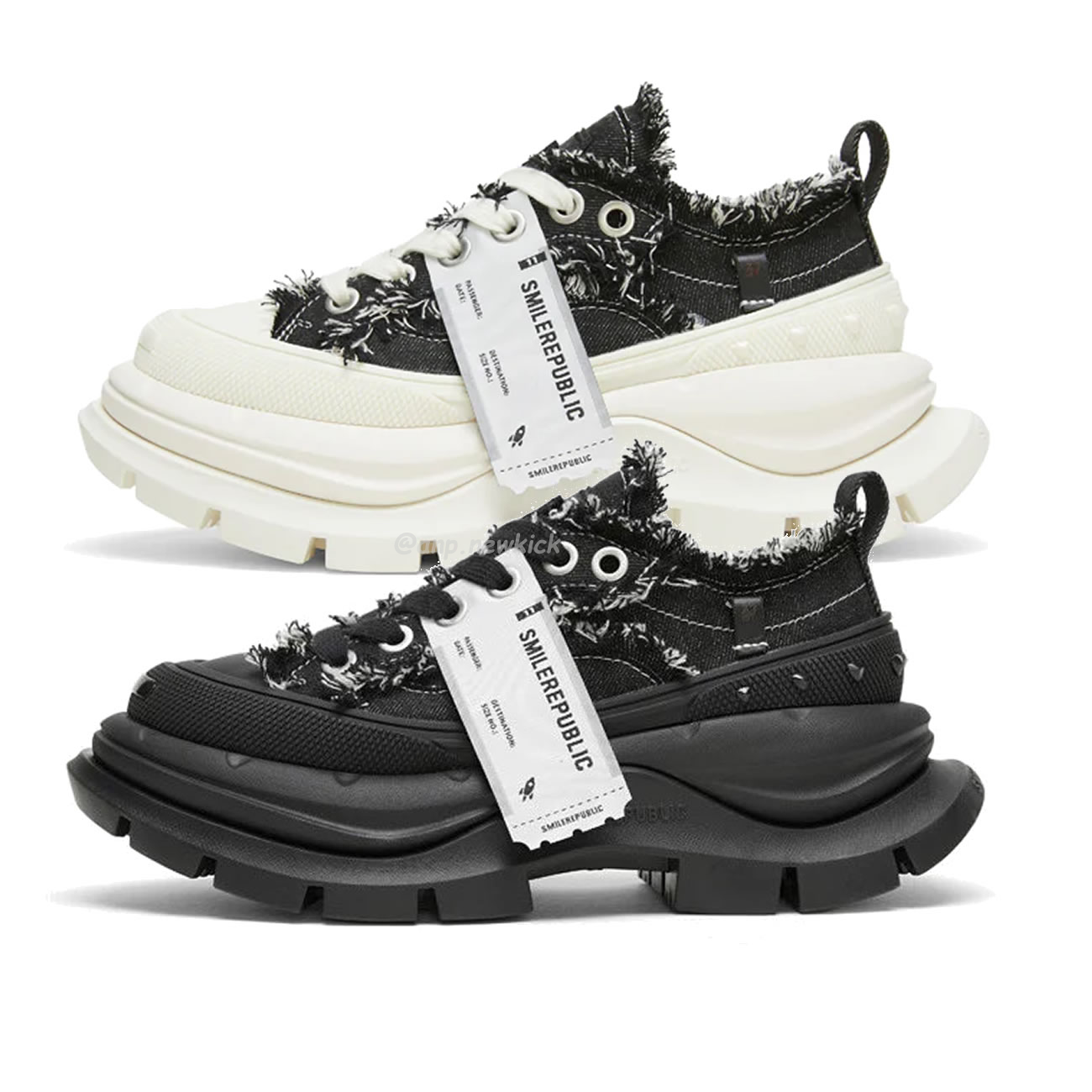 Smile Republic 2.0 Classic Black White Low Top Sneaker (1) - www.newkick.vip